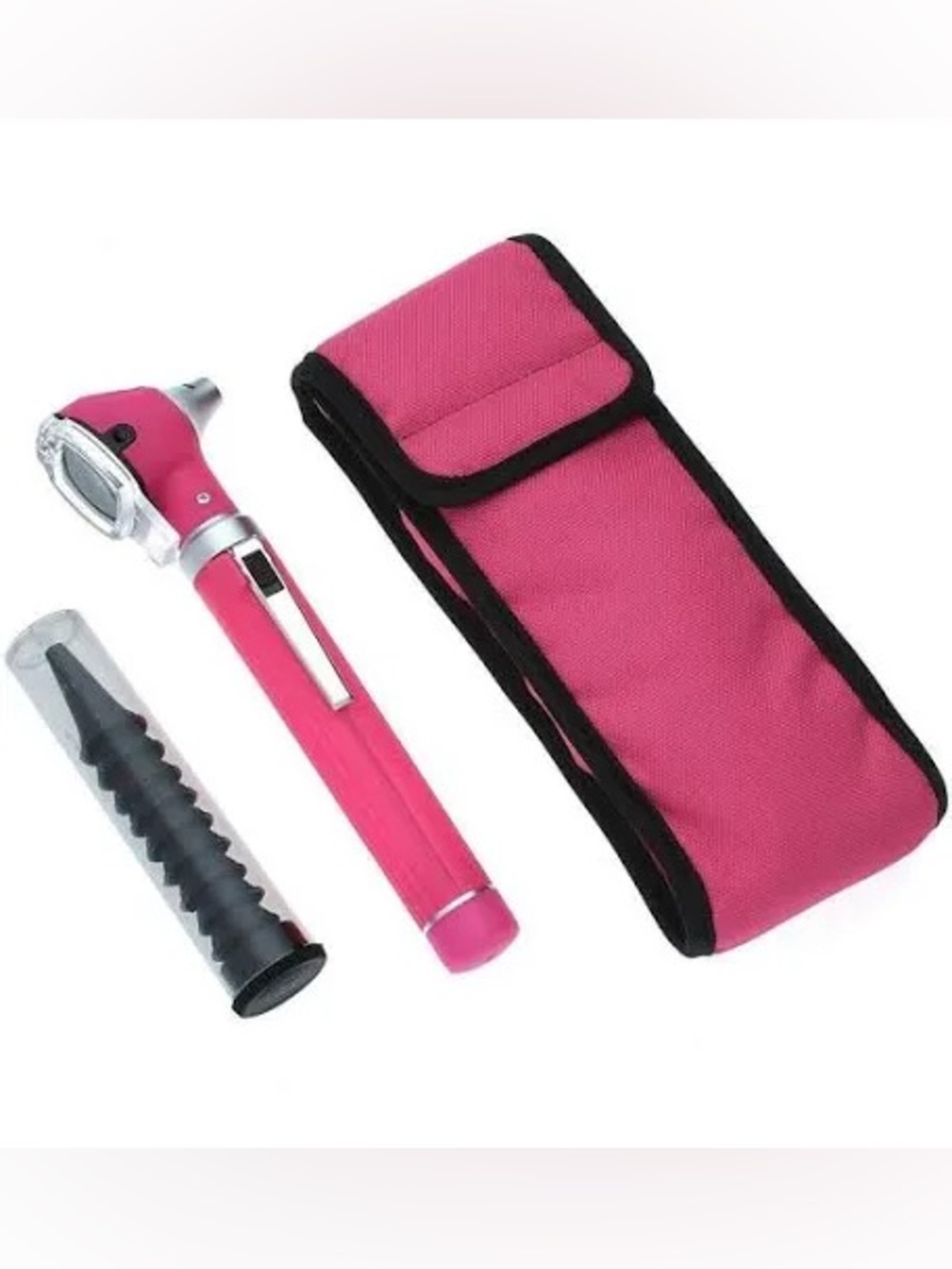 Pink Otoscope and Carrying Case Set